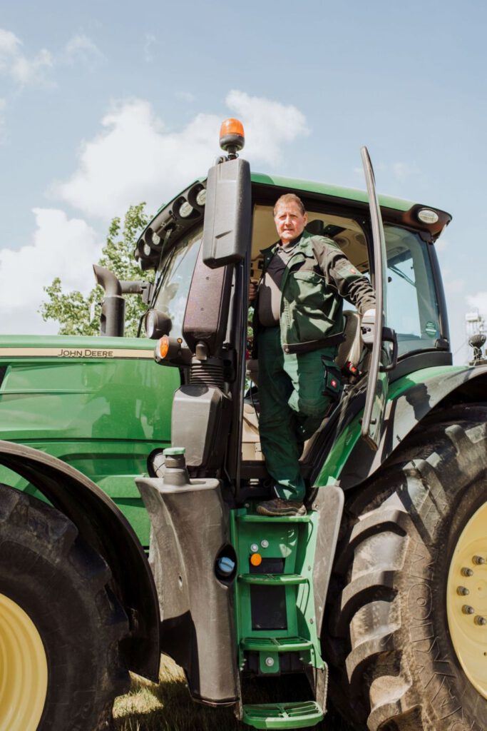 Traktor in Aktion